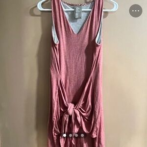 Dolan Left Coast Red Dress with Tie Sz M
